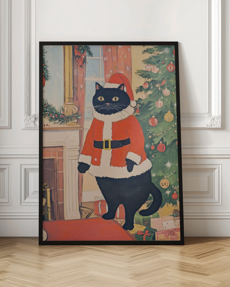 Christmas Cat Poster