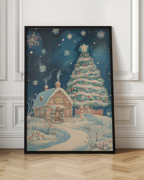 Snow Christmas Town Poster