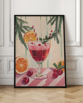 Christmas Red Cocktail Poster