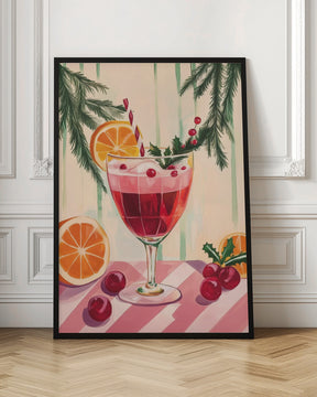 Christmas Red Cocktail Poster