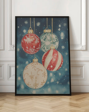 Christmas Ornaments III Poster