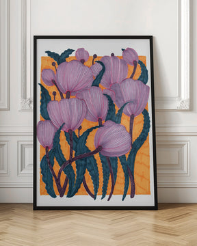 Purple Tulips Poster