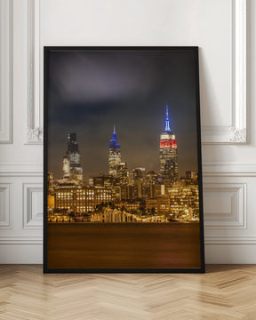 Magnificent midtown Manhattan skyline with Little Island Poster