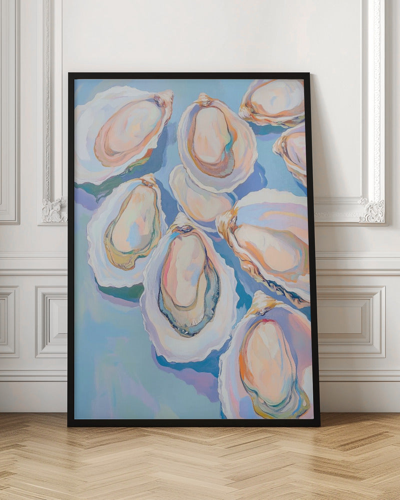 Colorful Oysters Poster