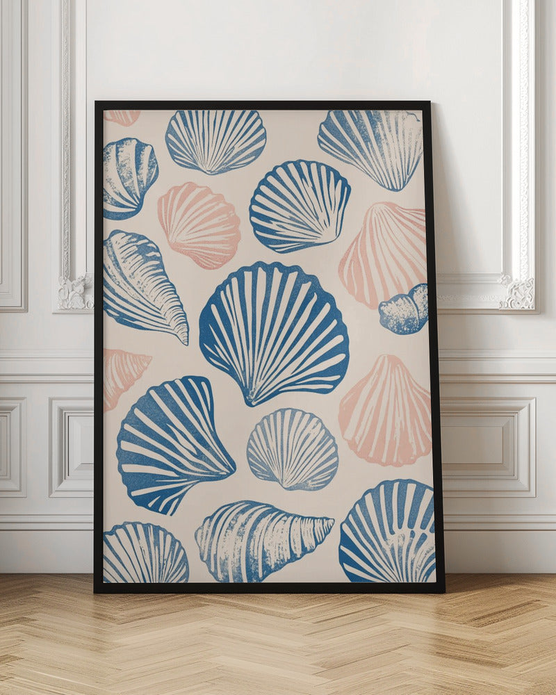 Seashell Pattern Poster