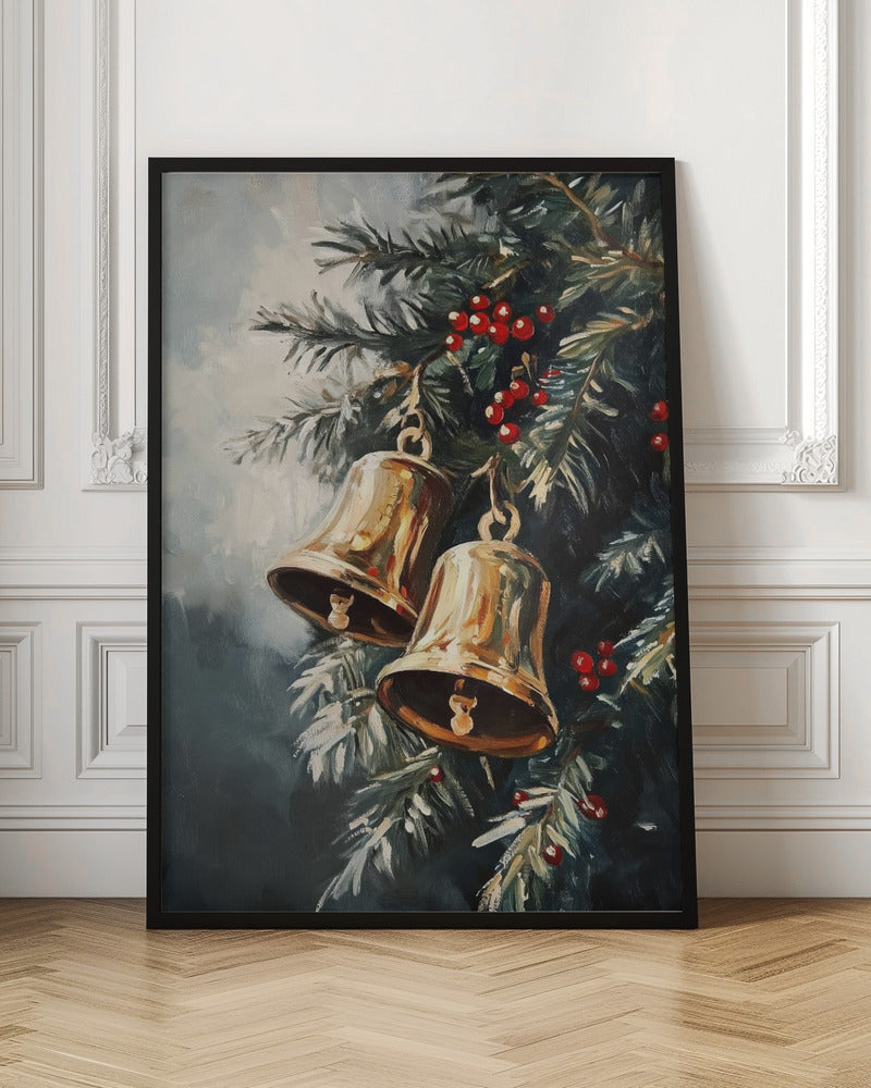 Christmas Golden Bells Poster