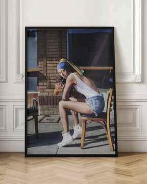 Girl With Pearl Earring Chillout Mood Poster