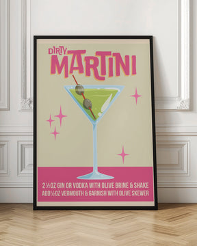 Dirty Martini Cocktail 01.png Poster