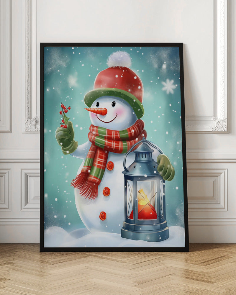 Cute Snowman No 2 Poster