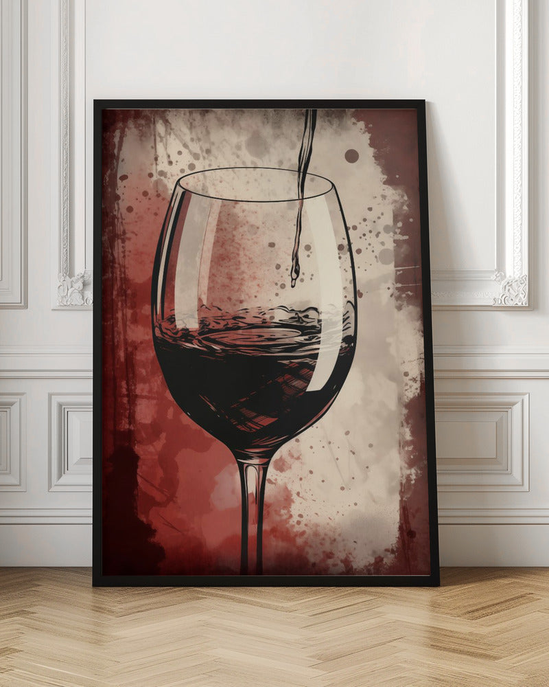Red Red Wine No 5 Poster