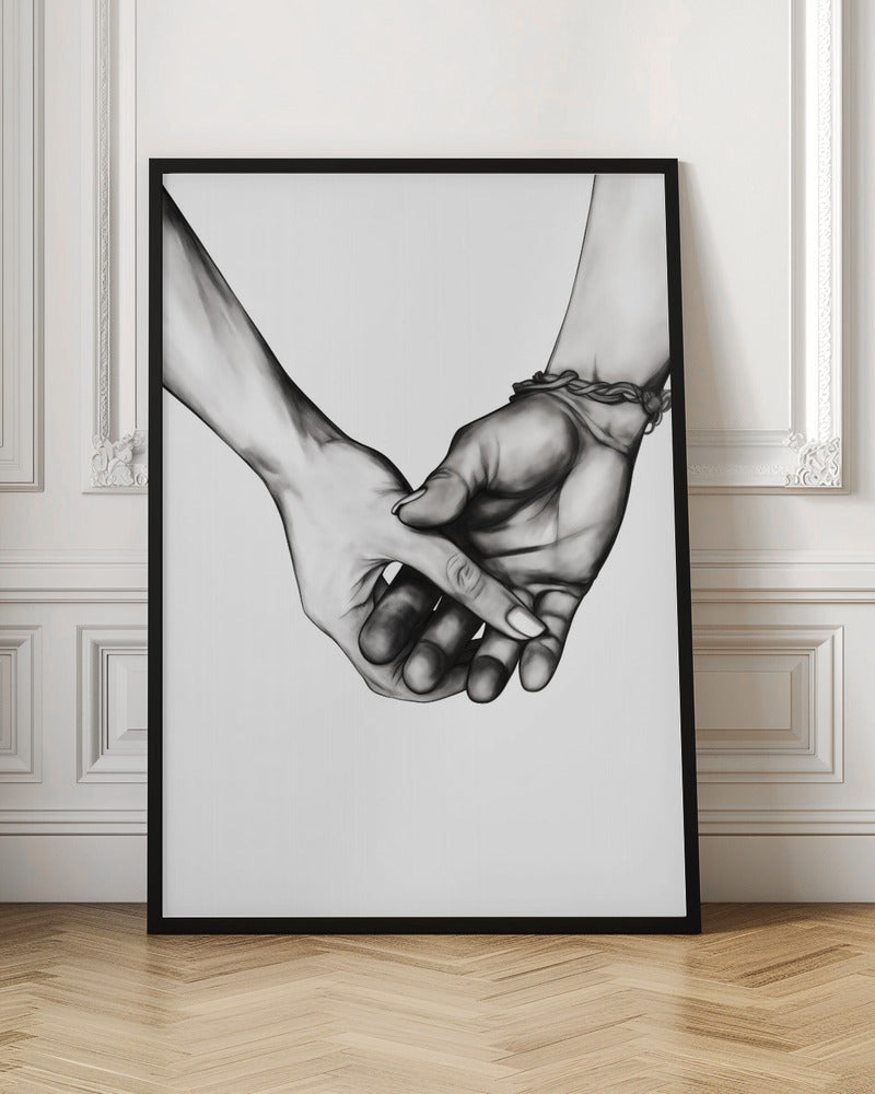 Holding Hands Poster