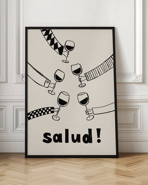 Pictufy Festive Salud Red A2 Poster