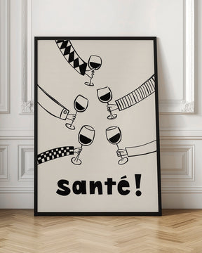 Santé Wine Party with Friends Poster