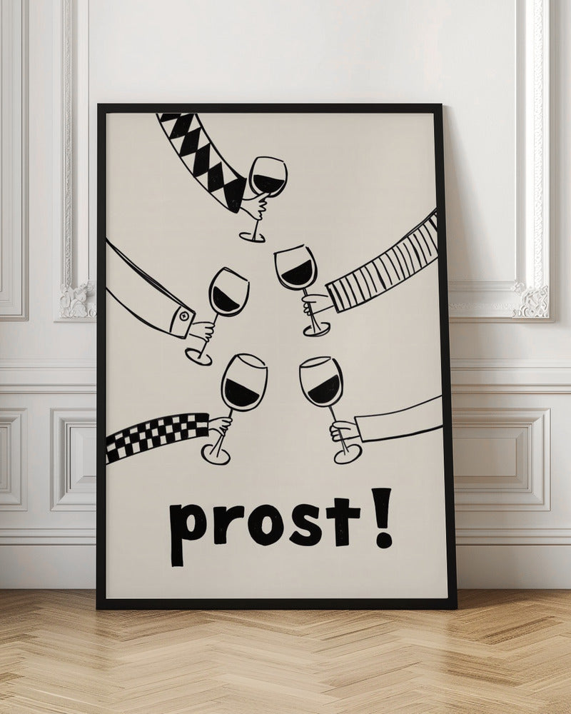 Prost! Wine Party with Friends Poster