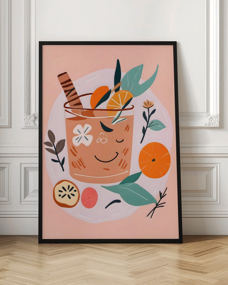 Cinnamon & Orange Cocktail Poster