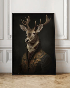 Stag Portrait Poster