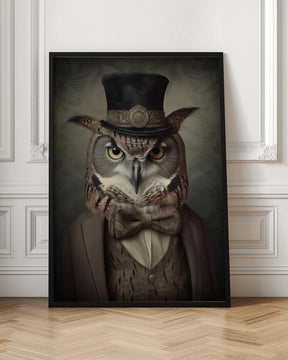 Owl Portrait Poster