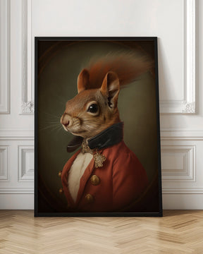 Squirrel Portrait Poster