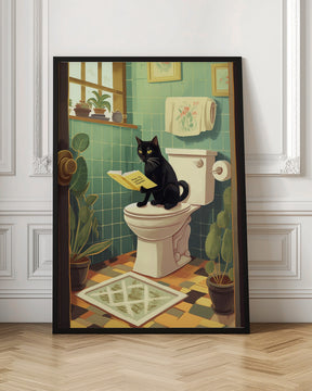 Toilet Cat Poster