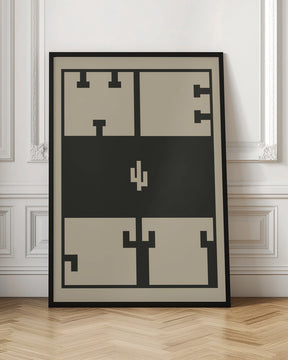 West Retro typography print Poster