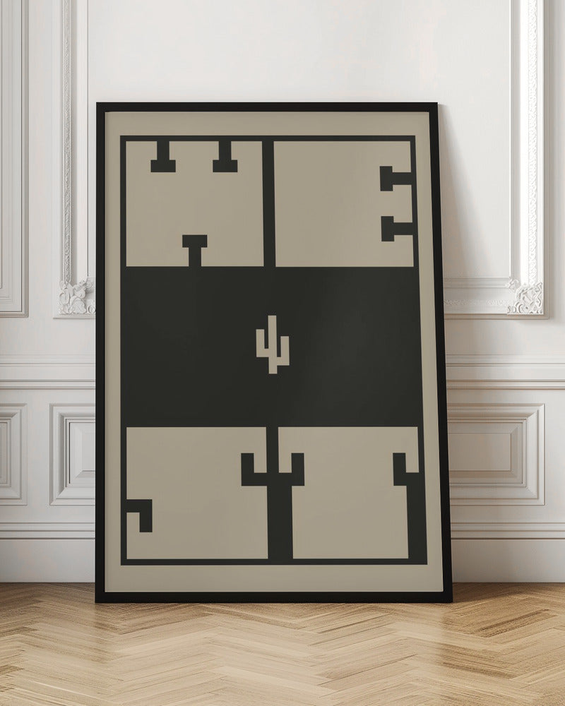 West Retro typography print Poster