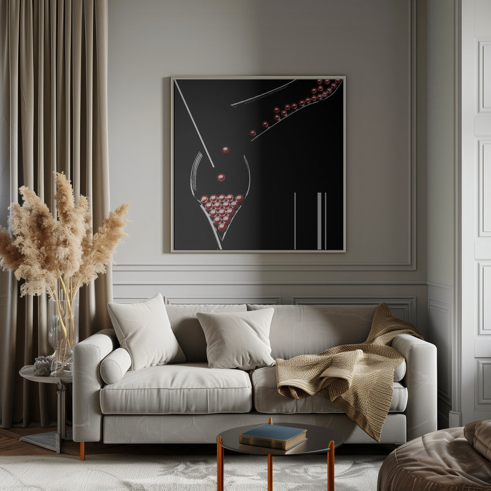 Straw ..Fork..and Marble Poster