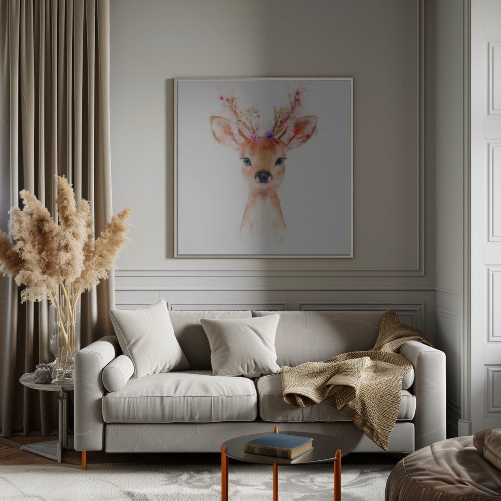 Baby Deer Poster