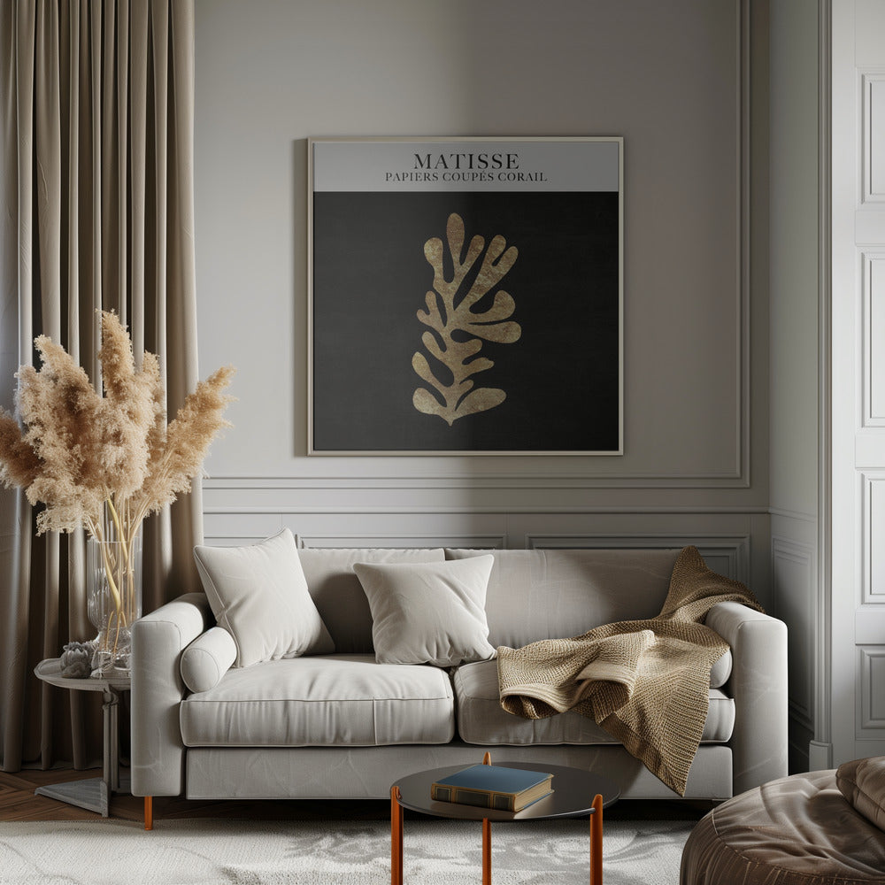 Papier Découpé Coral Poster