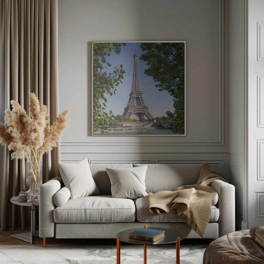 PARIS Eiffel Tower &amp; River Seine Poster