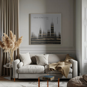 Urban Art NYC Skyline Poster