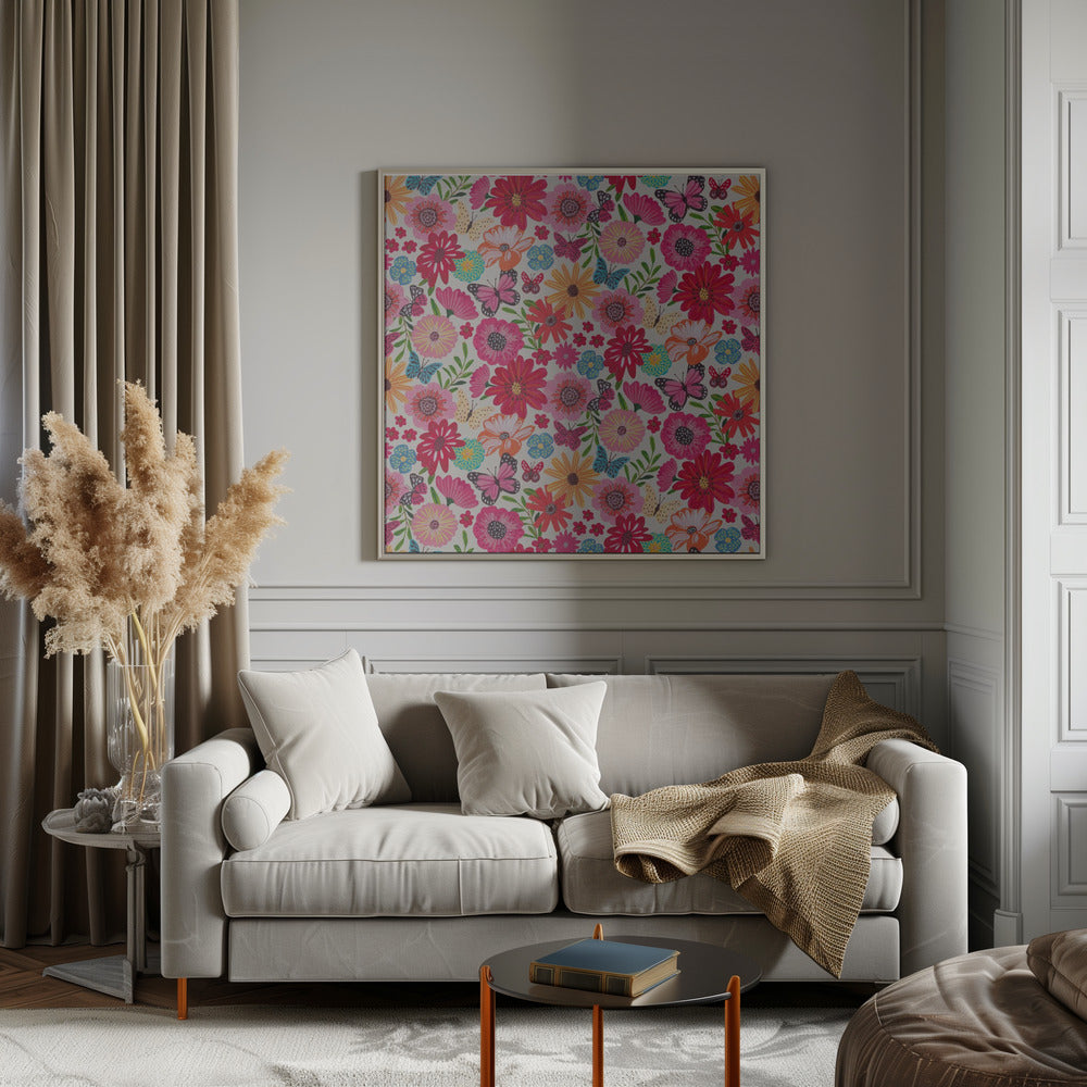 Bright floral Poster