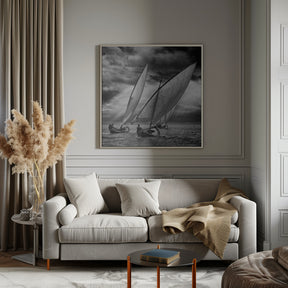 Sailboats and Light Poster