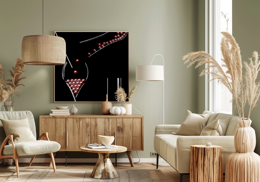 Straw ..Fork..and Marble Poster