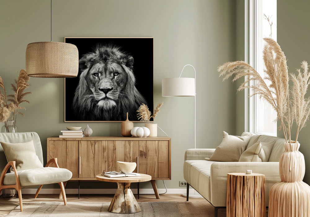 Young Male Lion Poster