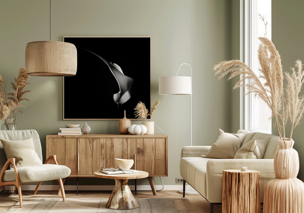 Hummingbird Abstraction (Calla Lily #3) Poster