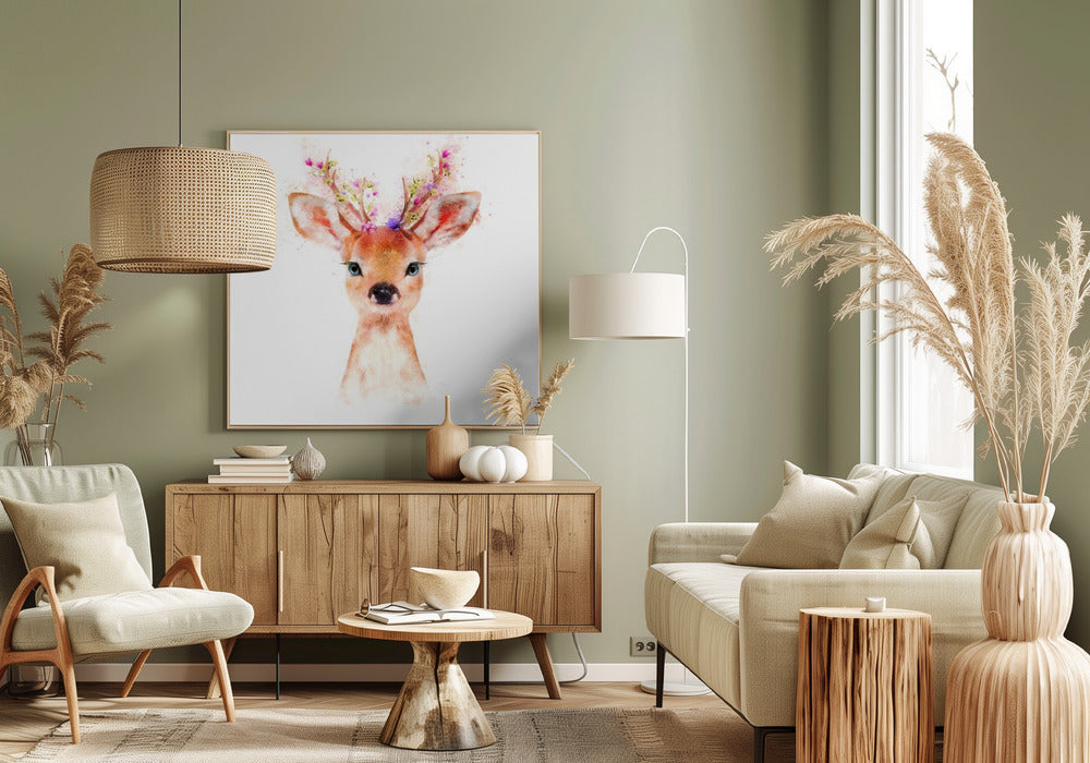 Baby Deer Poster