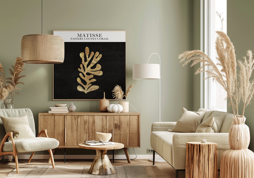 Papier Découpé Coral Poster