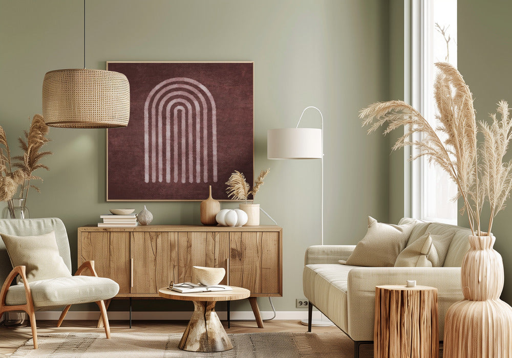 Visne Watercolor Rainbow Poster