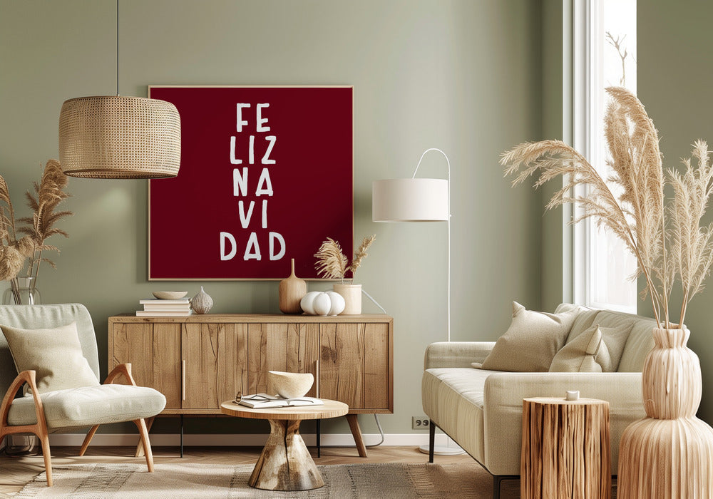 Simple feliz Navidad Poster