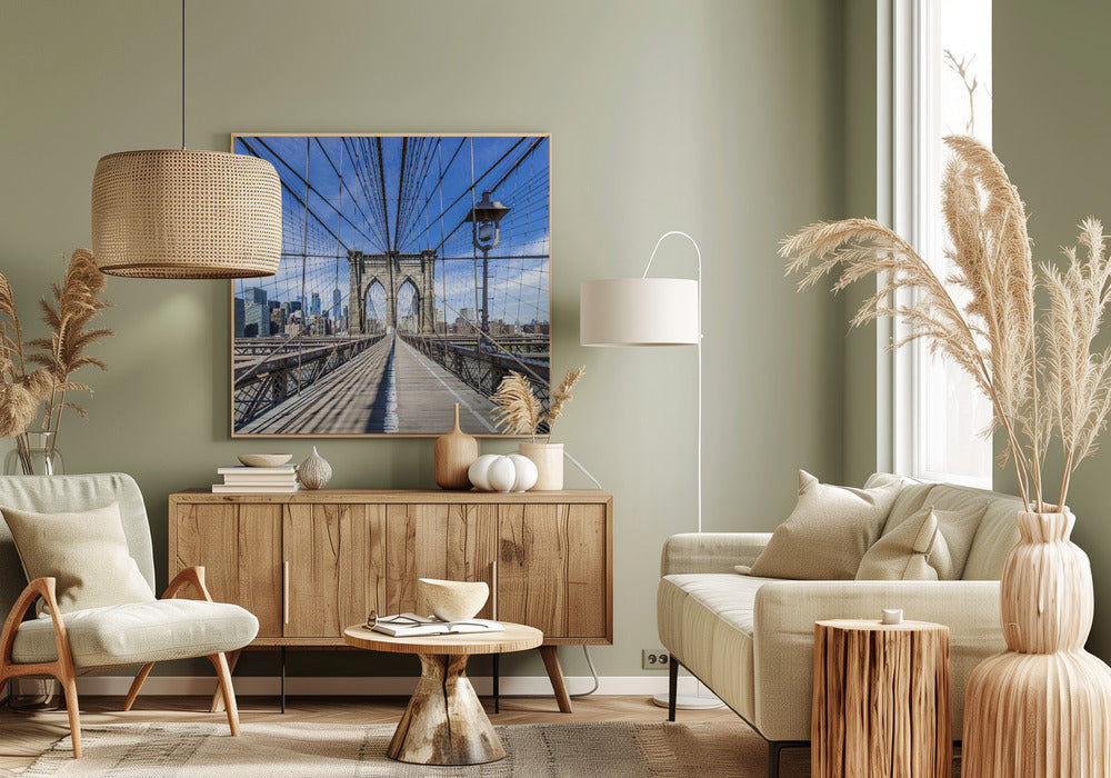 NEW YORK CITY Brooklyn Bridge Poster