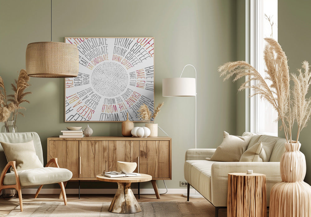 GRAPHIC ART Life Circles Poster