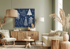 Christmas Tree Evergreen - Tree - Pine Tree Blue Poster