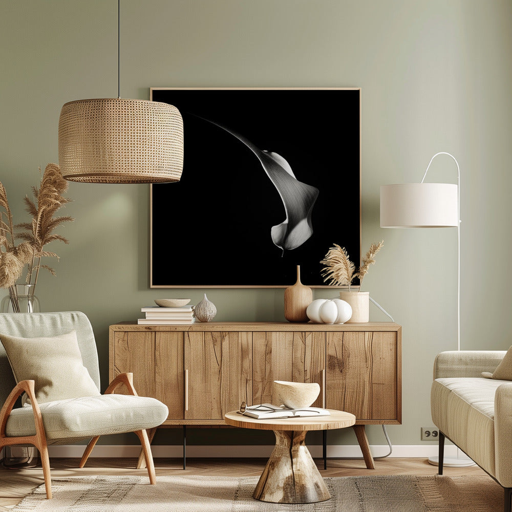 Hummingbird Abstraction (Calla Lily #3) Poster