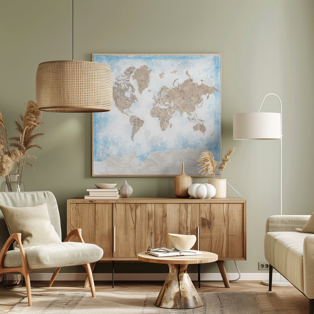 Ghada world map Poster