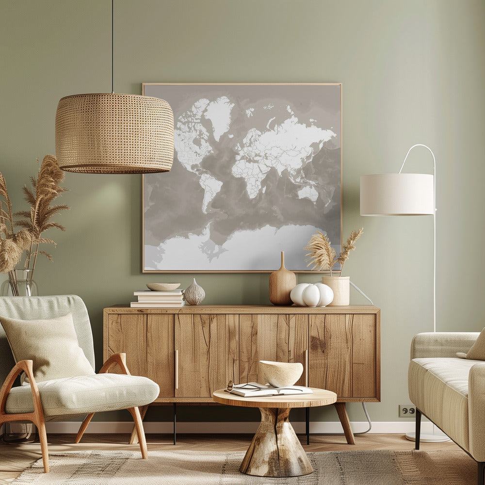 Orien world map Poster