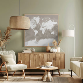 Orien world map Poster