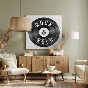 Rock Roll Print Poster