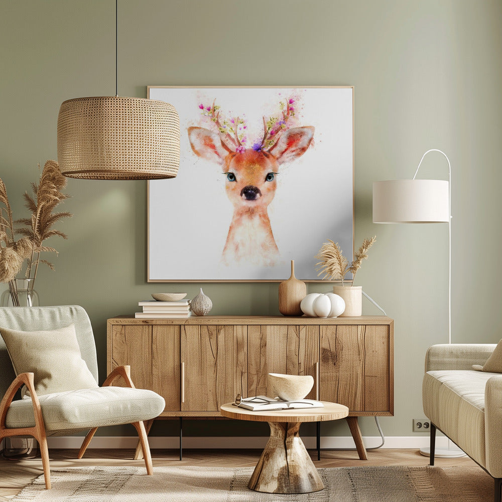 Baby Deer Poster