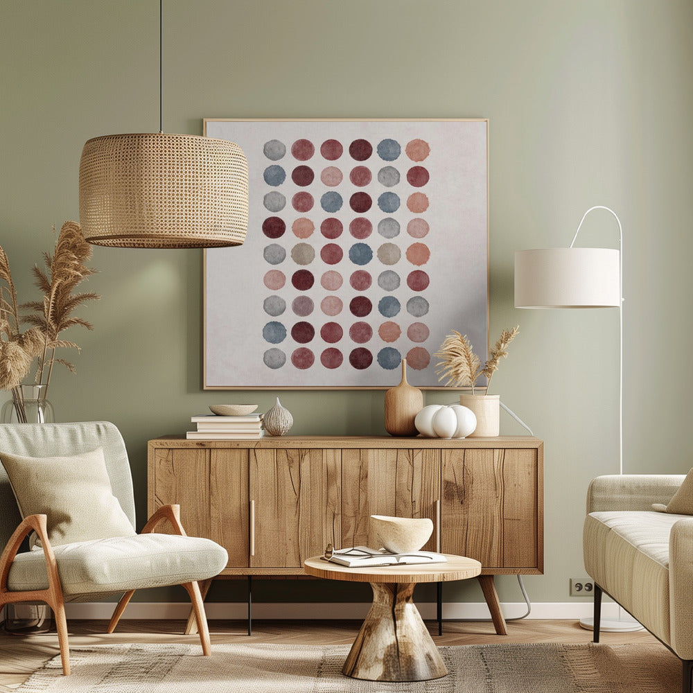 Watercolor Dots Poster