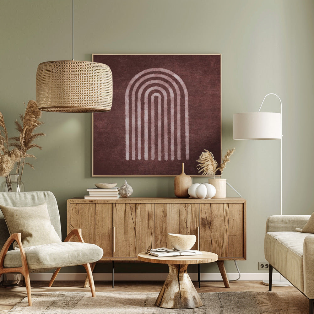 Visne Watercolor Rainbow Poster